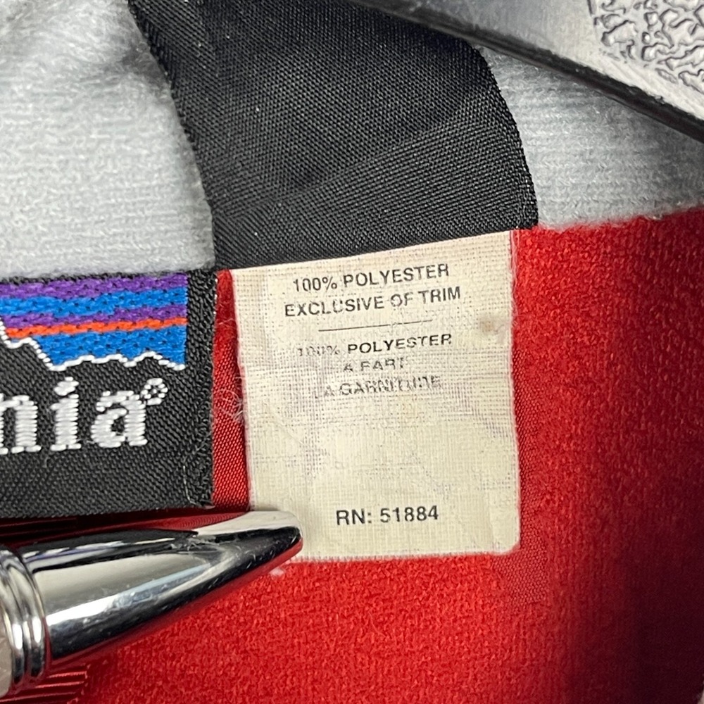 VTG Patagonia Integral Windbreaker Jacket Mens L Vented Mock Neck Red Zip *Read - Picture 7 of 11